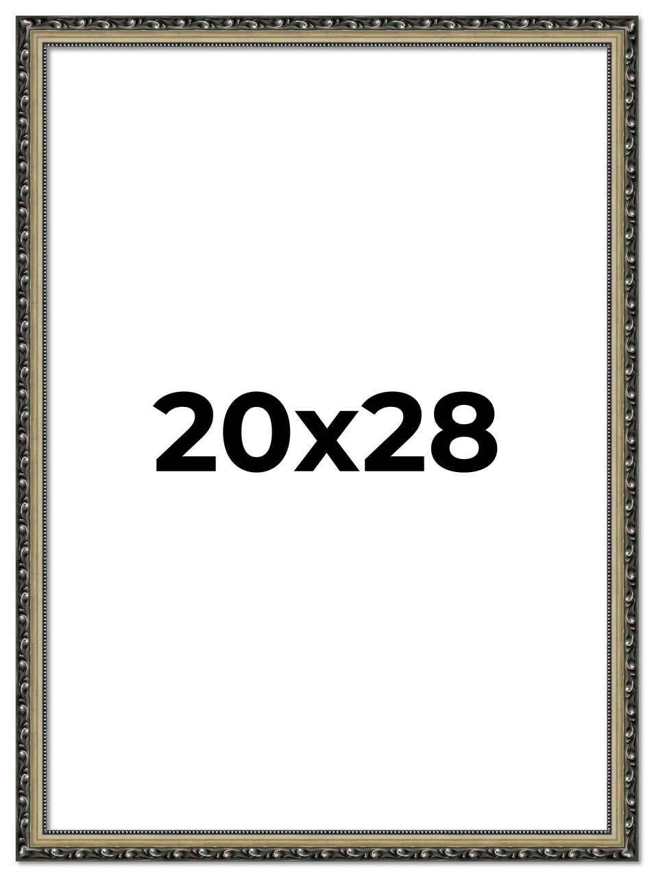 20x28 Museum-Quality Picture Frame with UV-Resistant Acrylic & Acid-Free Backing, Available in 4 Finishes - Gold, Silver, Bronze, and Black